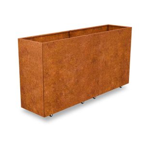 THOR Plantekasse på hjul 160 x 40 x 80 - Cortenstål