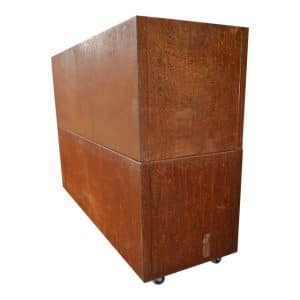 Dobbelt plantekasse i corten | 120 x 40 x 80 cm