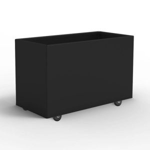 THOR Plantekasse på hjul 60 x 40 x 40 - Black Steel